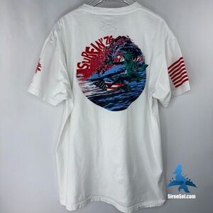 1125 Limited Edition Grunt Style Surfin' 76 T-shirt - Size XL - Red, White, Blue
